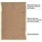 Americanflat Picture Frame Set with Mat - Set of 5 - Photo Frame Set of Five for Wall Display - Plexiglass Cover - Hanging Hardware